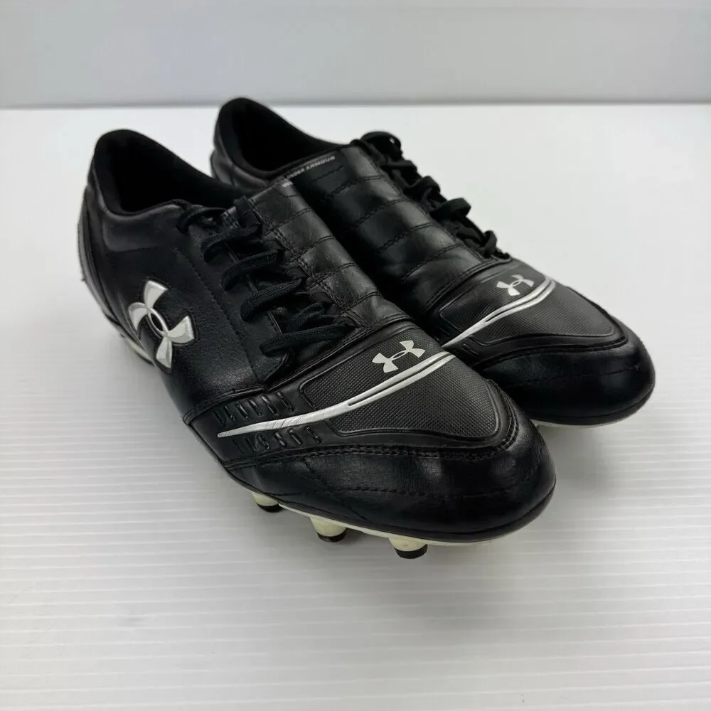 Under Armour Soccer Cleats Mens 12 Black Molded Stud Football